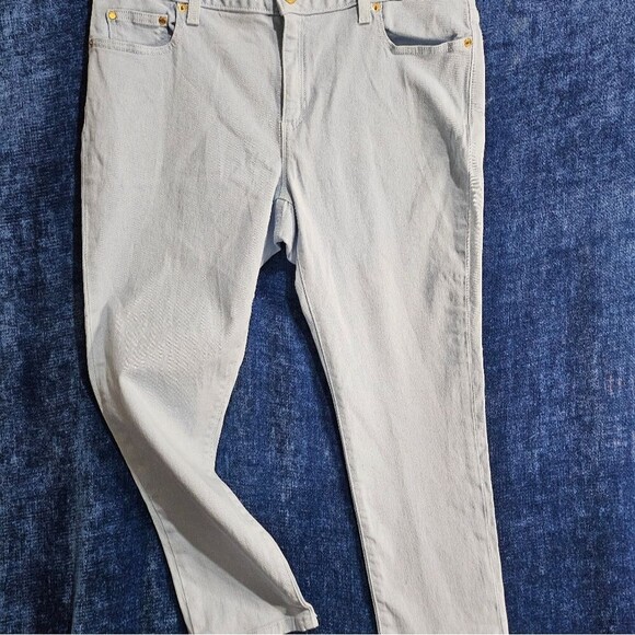 MK Skinny Crop Jeans Sky Blue Women 12 31 - Picture 7 of 9